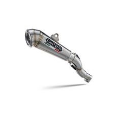 SLIP-ON EXHAUST GPR POWERCONE EVO KT.209.2.PCEV BRUSHED STAINLESS STEEL INCLUDING REMOVABLE DB KILLER AND LINK PIPE