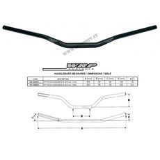 HANDLEBAR WRP AMERICA 28,6MM STD CRNI