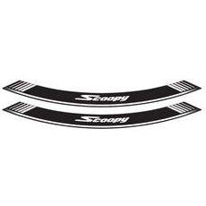 RIM STRIP PUIG SCOOPY 5559P SILVER SET OF 8 RIM STRIPS
