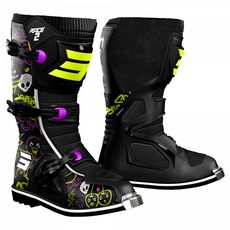 ČIZME SHOT RACE 2 KID CARTOON A04-24D-AK1 CRNI 30