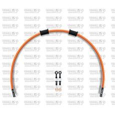 REAR BRAKE HOSE KIT VENHILL POWERHOSEPLUS SUZ-6038RB-OR (1 HOSE IN KIT) ORANGE HOSES, BLACK FITTINGS