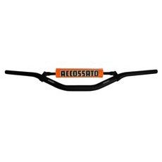 HANDLEBAR ACCOSSATO ALUMINIUM, 28.5 MM CRNI