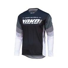 MX jersey YOKO TWO black/white/grey M