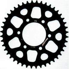 REAR ALU SPROCKET SUPERSPROX RAL-478:44-BLK CRNI 44T, 520