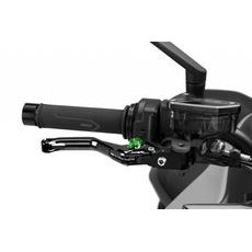 BRAKE LEVER WITHOUT ADAPTER PUIG 4.0 4130NV SHORT BLACK/GREEN