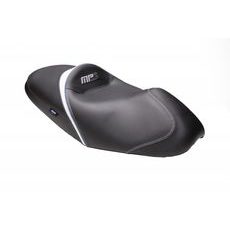 Comfort seat SHAD SHV0M2320 black/white, grey/blue seams