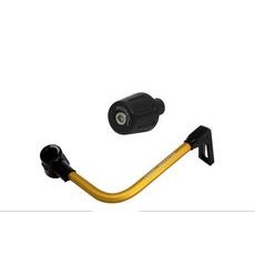 LEVER GUARD ACCOSSATO WITH GOLD HOSE AND JOINT RIGHT, ALUMINIUM