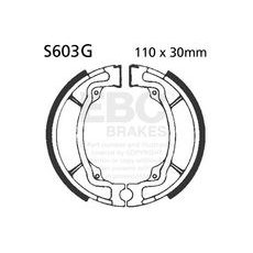 BRAKE SHOE SET EBC S603G GROOVED INCLUDINGS SPRINGS