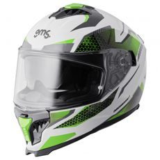 FULL FACE HELMET GMS GELERO ZG12701 WHITE-GREEN-GREY L