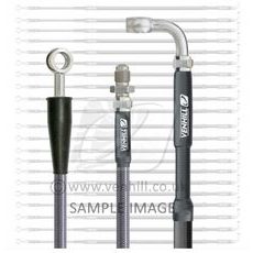 FRONT BRAKE HOSE VENHILL Y01-1-107/P CLEAR FOR ATV YAMAHA YFZ 450 2012-2013