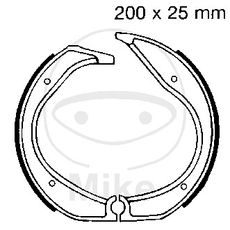 BRAKE SHOE SET EBC 861 EXCLUDING SPRINGS