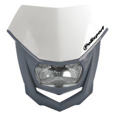 HEADLIGHT POLISPORT HALO 8657400043 WHITE/NARDO GREY