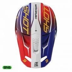 HELMET SHOT SPEED KID SIDE A04-21OB-DK3 RED / BLUE PEARLY YL