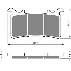 DISK PLOČICE GOLDFREN 415 S33 STREET FRONT