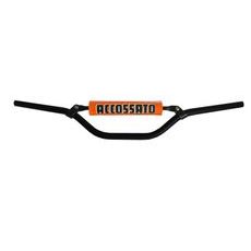 HANDLEBAR ACCOSSATO ALUMINIUM, 22 MM CRNI