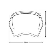 WINDSHIELD PUIG FRONTAL PLATE 3812C CARBON LOOK