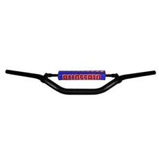HANDLEBAR ACCOSSATO ALUMINIUM, 28.5 MM CRNI