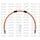 Rear brake hose kit Venhill POWERHOSEPLUS HON-6038R-OR (1 hose in kit) Orange hoses, chromed fittings