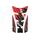 Tank pad PUIG WINGS 4784R crven with side part