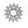 Chain kit EK - Zlat chain 428 SRX, X-ring (X, NX, QX, XS), CHK front sprocket SUPERSPROX, CHK rear sprocket SUPERSPROX for DAELIM Roadwin 125 2004-2007