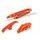 Chain guide / slider / sliding piece kit POLISPORT 90609 Orange