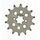Chain kit EK - Silver chain 520 H, Non-sealed, CHK front sprocket SUPERSPROX, CHK rear sprocket SUPERSPROX for CAGIVA Raptor 125 2004-2010