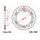 Rear ALU sprocket JT JTA 1307-42BLK 42T, 525 Crni