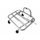 Luggage carrier RMS 142800000 chromed front