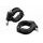 Clamp set PUIG Beam 3.0 22507N 33mm auxiliary lights Crni