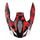 Helmet peak SHOT FURIOUS KID FLASH A05-21OC-BK3-P01 red glossy