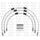 STANDARD Front brake hose kit Venhill POWERHOSEPLUS HON-5003FB-WT (3 hoses in kit) White hoses, black fittings