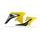 Radiator scoops POLISPORT 8413600003 (pair) black/yellow RM01