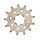 Chain kit EK - Silver chain 520 H, Non-sealed, CHK front sprocket SUPERSPROX, CHK rear sprocket SUPERSPROX for HONDA XR 250 R 1982-1983