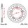 Rear ALU sprocket JT JTA 1316-43BLK 43T, 520 Crni