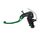Clutch master cylinder ready to brake ACCOSSATO 16x18 with green folding lever (nut + lever)