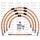 STANDARD Front brake hose kit Venhill POWERHOSEPLUS KAW-11001FB-OR (5 hoses in kit) Orange hoses, black fittings