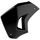Radiator scoops POLISPORT 8420100001 left Crni for KAWASAKI KLR 650 2008-2018