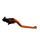 Brake lever ACCOSSATO fixed CNC-worked aluminium, orange