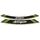 Rim strip PUIG NINJA 5528V green set of 8 rim strips