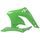 Radiator scoops POLISPORT 8426200006 (pair) green 05 for KAWASAKI KX 250 (F) 4T 2006-2008