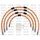 STANDARD Front brake hose kit Venhill POWERHOSEPLUS BMW-10012F-OR (4 hoses in kit) Orange hoses, chromed fittings