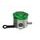 Brake fluid reservoir ACCOSSATO CNC-worked straight bracket included green