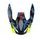 Helmet peak SHOT FURIOUS KID FLASH A05-21OC-BK1-P01 blue / neon yello glossy