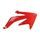 Radiator scoops POLISPORT 8411300003 (pair) red CR 04 for HONDA CRF 450 R 2005-2008