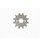 Chain kit EK - Silver chain 420 DEH, Non-sealed, CHK front sprocket SUPERSPROX, CHK rear sprocket SUPERSPROX for DERBI GPR 50 Racing/Replica 2004-2005