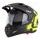 Motocross Helmet CASSIDA TOUR 2.0 CREW black matt/yellow fluo XS