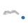 Gear shift pedal PUIG 22816A plavi adjustable