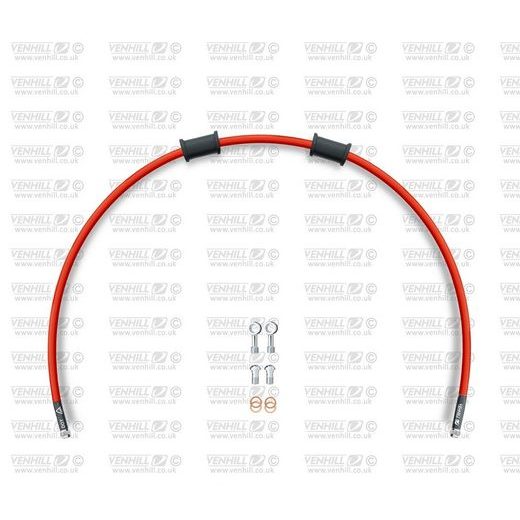 CLUTCH HOSE KIT VENHILL POWERHOSEPLUS YAM-7006CS-RD (1 HOSE IN KIT) RED HOSES, STAINLESS STEEL FITTINGS