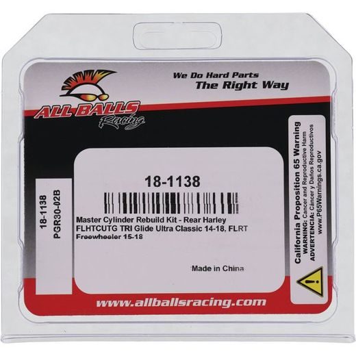 MASTER CYLINDER REBUILD KIT ALL BALLS RACING 18-1138