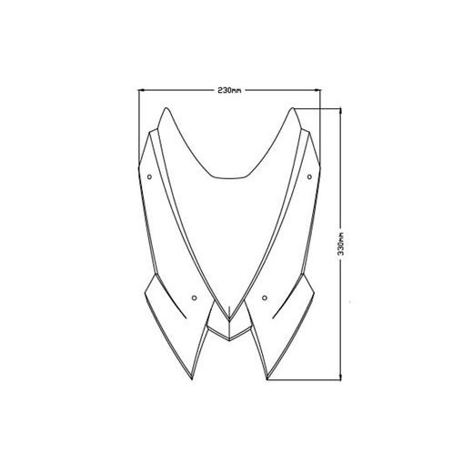 WINDSHIELD PUIG NEW GEN. SPORT 3864N CRNI